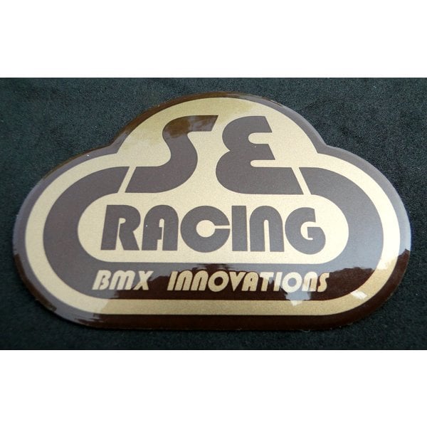 SE Racing SE Racing head tube decal - 2nd Generation - GOLD/BROWN