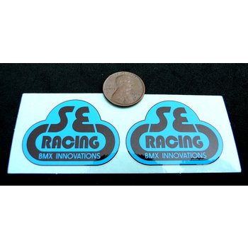 SE Racing SE Racing seat mast decal - 1st Generation - BABY BLUE/BROWN