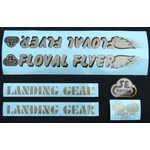 SE Racing SE Racing FLOVAL FLYER decal set - GOLD/BROWN