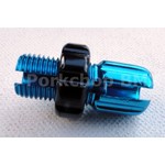 Dia-Compe Dia-Compe M10 bicycle brake lever threaded barrel adjuster - BRIGHT DIP BLUE