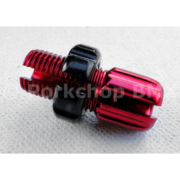 Dia-Compe Dia-Compe M10 bicycle brake lever threaded barrel adjuster - RED