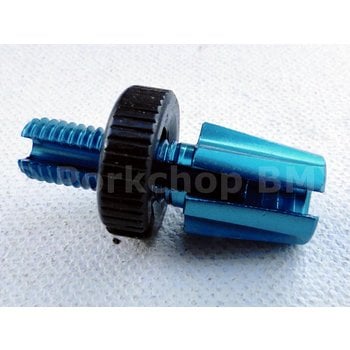 Dia-Compe Dia-Compe M7 bicycle brake lever threaded barrel adjuster - BRIGHT DIP BLUE