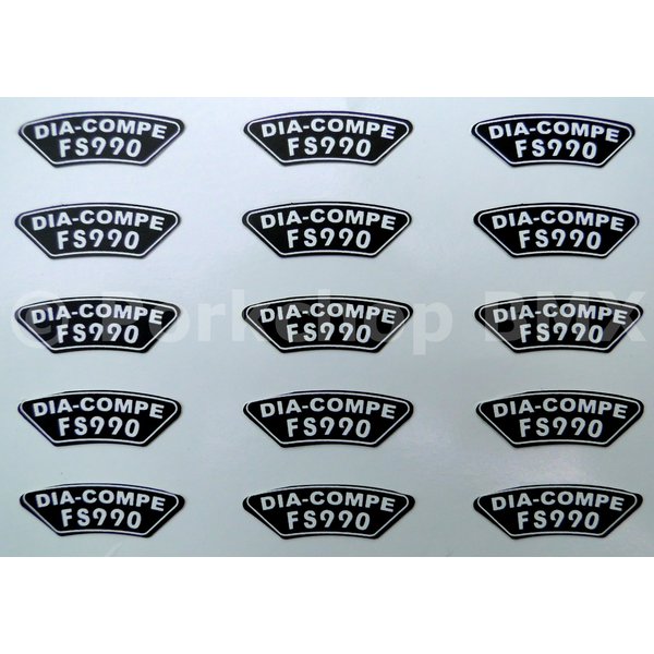 Dia-Compe Dia-Compe FS-990 BMX bicycle U-brake decal sticker (EACH)