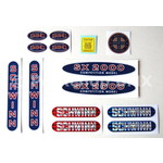 Schwinn 1980 (late) Schwinn SX2000 "oval style" complete decal set (officially licensed)