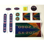 Schwinn 1980 (early) Schwinn SX2000 "Rainbow" complete decal set