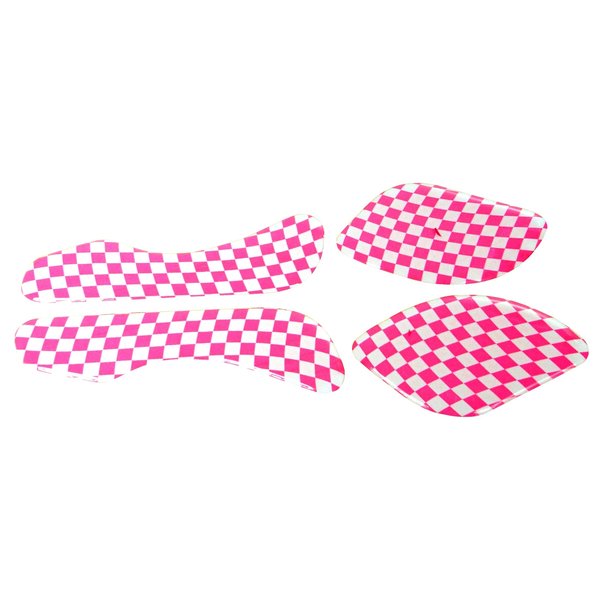 Air-Uni Uni Domed Seat Decal Pads for BMX MINI seat PINK CHECKER