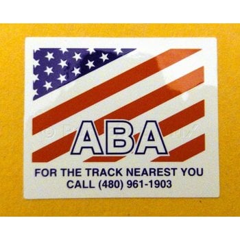 Porkchop BMX Authorized reproduction of early 80's ABA decal on WHITE