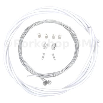 Porkchop BMX Basic Bicycle Brake Cable Kit for BMX/MTB - WHITE