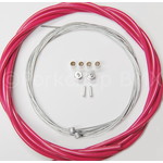 Porkchop BMX Premium Bicycle Brake Cable Kit for BMX/MTB - BERRY PINK