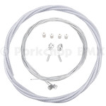 Porkchop BMX Premium Bicycle Brake Cable Kit for BMX/MTB - BRAIDED SILVER