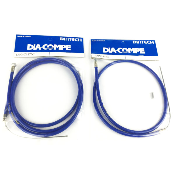 Dia-Compe Dia-Compe BMX bicycle brake cable front and rear SET - BLUE