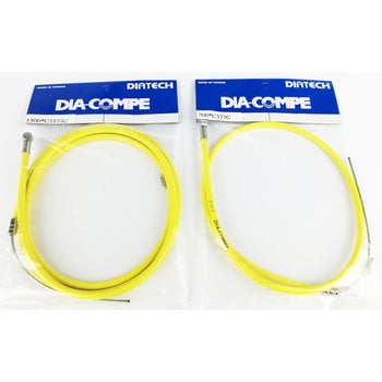 Dia-Compe Dia-Compe BMX bicycle brake cable front and rear SET - YELLOW