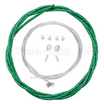 Porkchop BMX Premium Bicycle Brake Cable Kit for BMX/MTB - LASER GREEN