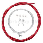 Porkchop BMX Premium Bicycle Brake Cable Kit for BMX/MTB - LASER RED