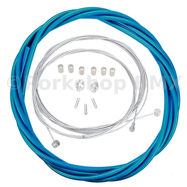 Porkchop BMX ACS Rotor Freestyle Bicycle Brake Cable Kit  for BMX/MTB - CLEAR BLUE