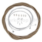 Porkchop BMX ACS Rotor Freestyle Bicycle Brake Cable Kit for BMX/MTB - MUDDY BROWN