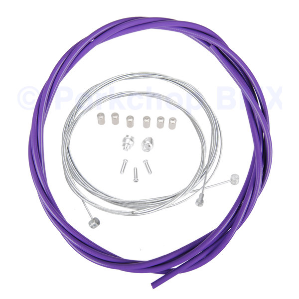 Porkchop BMX ACS Rotor Freestyle Bicycle Brake Cable Kit for BMX/MTB - PURPLE