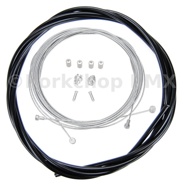 Porkchop BMX Bicycle Brake Cable Kit for Drop Bar Road - BLACK