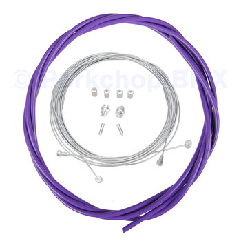 Porkchop BMX Bicycle Brake Cable Kit for Drop Bar Road - PURPLE