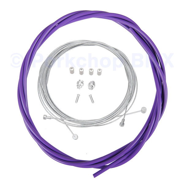 Porkchop BMX Bicycle Brake Cable Kit for Drop Bar Road - PURPLE