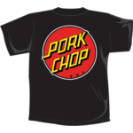 Porkchop BMX Porkchop BMX "SANTA CHOP" unisex T-shirt - BLACK