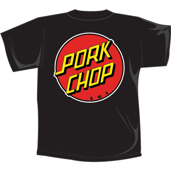 Porkchop BMX Porkchop BMX "SANTA CHOP" unisex T-shirt - BLACK