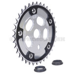 GT ***BLEMISH***GT 110mm bcd BMX bicycle Power Disc (SILVER) with 36T chainring (BLACK)***BLEMISH***