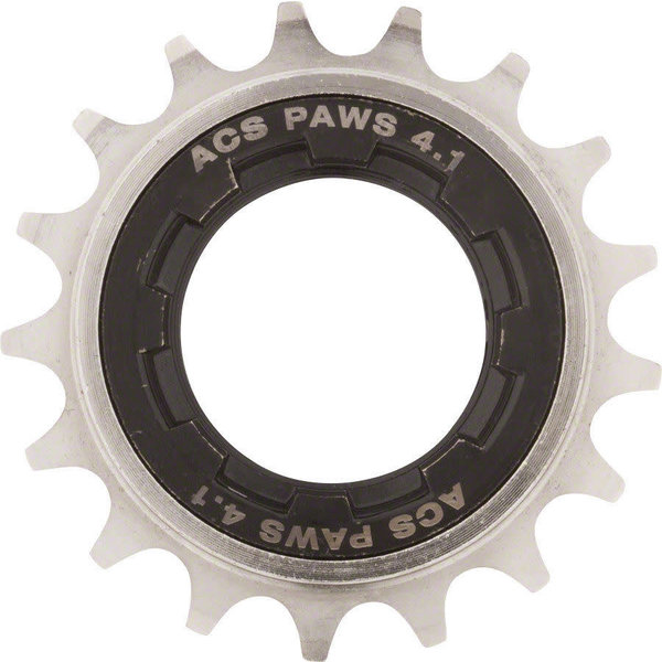 ACS ACS Paws 4.1 17T BMX Bicycle Freewheel 1/2" X 3/32" - NICKEL/BLACK