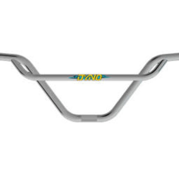 GT ***BLEMISH***GT Dyno Pretzel 7.875" rise  "Cheat Code" BMX bicycle handlebars CHROME***BLEMISH***