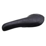 Porkchop BMX Porkchop BMX VL-1356 railed bicycle seat saddle - QUILTED VINYL - BLACK