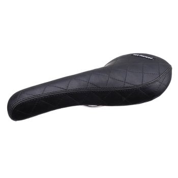 Porkchop BMX Porkchop BMX VL-1356 railed bicycle seat saddle - QUILTED VINYL - BLACK