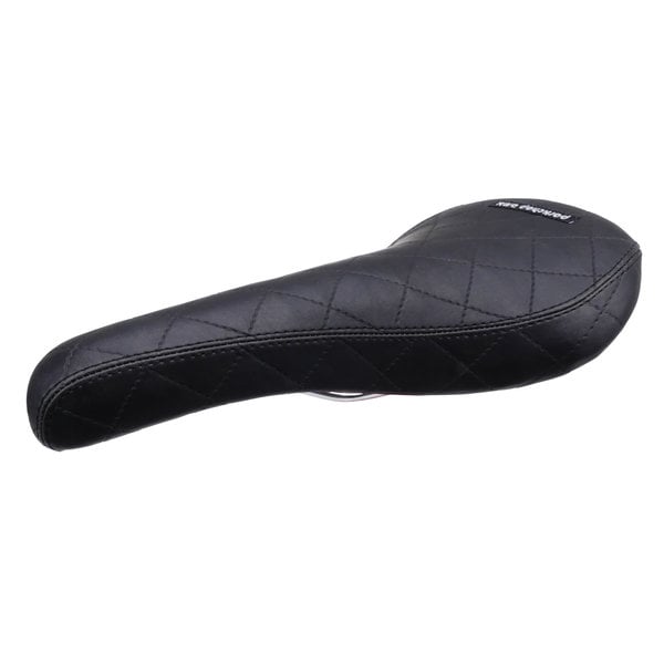 Porkchop BMX Porkchop BMX VL-1356 railed bicycle seat saddle - QUILTED VINYL - BLACK