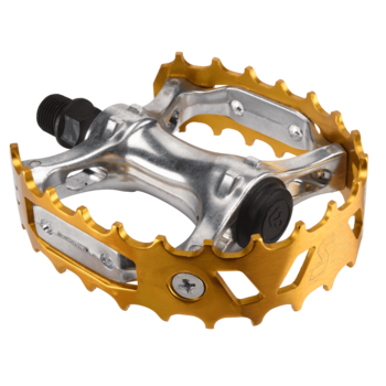SE Racing ***BLEMISH***SE Racing VP-747 3rd gen bear trap XC-II BMX alloy pedals - 9/16" - GOLD***BLEMISH***