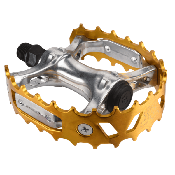 SE Racing ***BLEMISH***SE Racing VP-747 3rd gen bear trap XC-II BMX alloy pedals - 9/16" - GOLD***BLEMISH***