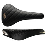 Selle Italia Turbo Bonnie Leather Saddle, L1, FeC Alloy, Black