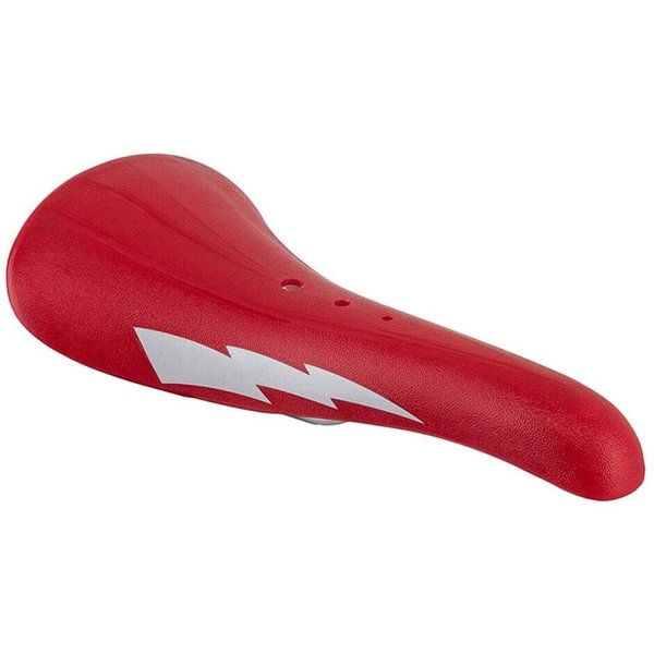 SE Racing SE Racing Blitz old school BMX bicycle style seat with Lightning Bolt - RED
