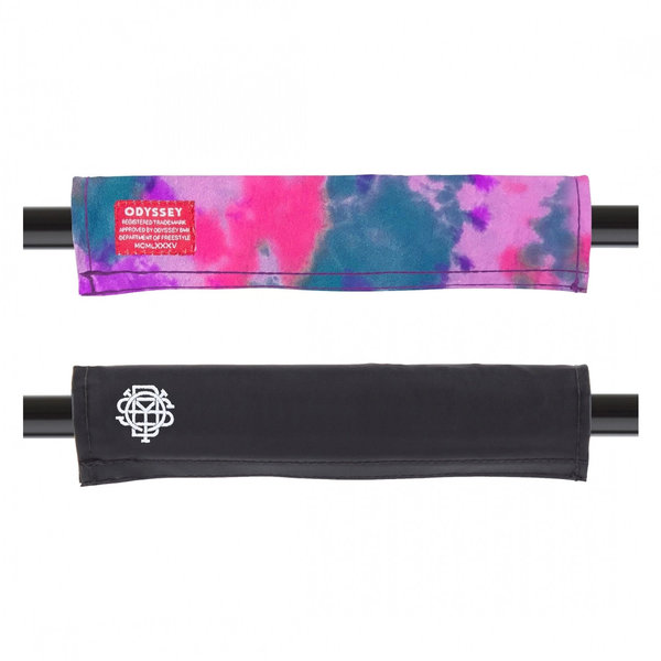 Odyssey Odyssey Reversible Handlebar Pad TIE DYE on one side / BLACK w/ MONOGRAM on the other