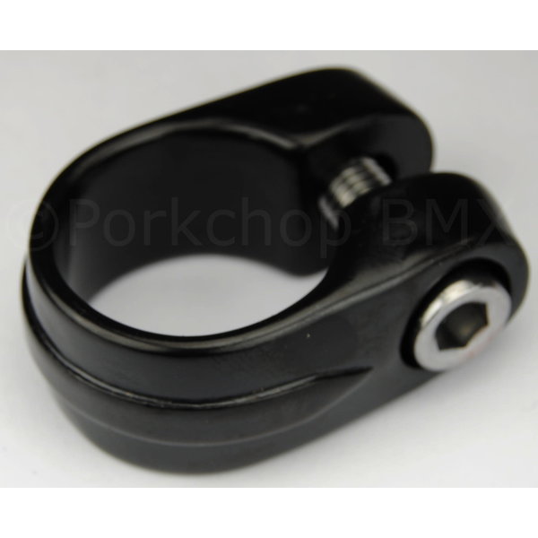 Porkchop BMX Suntour style BMX bicycle seat clamp - 28.6mm (1 1/8") - BLACK