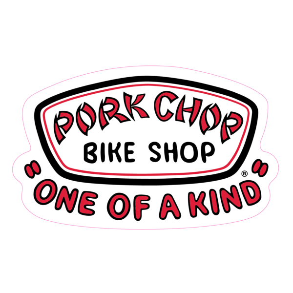 Porkchop BMX Porkchop BMX "One of a Kind" decal - 3" X 5" - BLACK/RED/WHITE