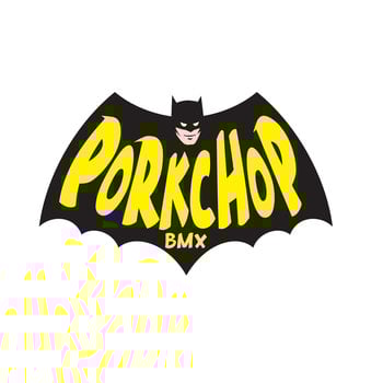 Porkchop BMX Porkchop BMX "THE PIG MAN" decal - 2 3/4" X 4 1/4" - BLACK/YELLOW