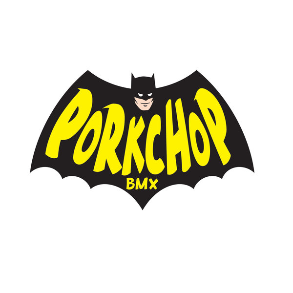 Porkchop BMX Porkchop BMX "THE PIG MAN" decal - 2 3/4" X 4 1/4" - BLACK/YELLOW
