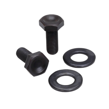 Sugino Sugino bicycle M8 crank spindle bolts w/ washers for JIS square taper spindle BLACK - PAIR