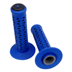 A'ME AME old school BMX Unitron bicycle grips - BLUE over BLACK