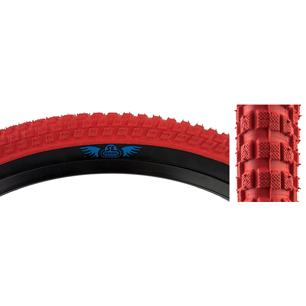 SE Racing SE Racing Cub 26" X 2.0" BMX bicycle skinwall tire RED/BLACK SIDEWALL