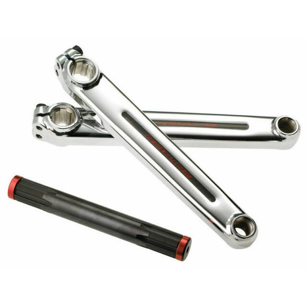 Redline ***BLEMISH***Redline Flight 175mm 19mm spindle chromoly BMX bicycle crank set (arms, spindle, bolts) - CHROME***BLEMISH***