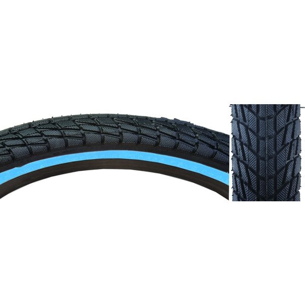 Kenda Kenda 20" X 1.95" Kontact K841 BMX street tire BLACK w/ BLUE sidewall