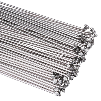 Porkchop BMX ANY LENGTH **NON-REFUNDABLE*** Stainless Steel J-bend Bicycle Spokes MADE IN TAIWAN 14G (2.0mm) non-butted (EACH) SILVER