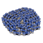 Yaban S410 BMX chain 1/2" X 1/8" 112L NICKEL inner / BLUE outer