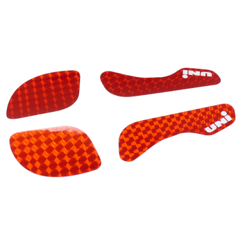 Air-Uni Uni BLING! prism decals for BMX MINI bicycle seat - RED