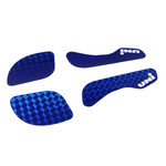 Air-Uni Uni BLING! prism decals for BMX MINI bicycle seat - DARK BLUE